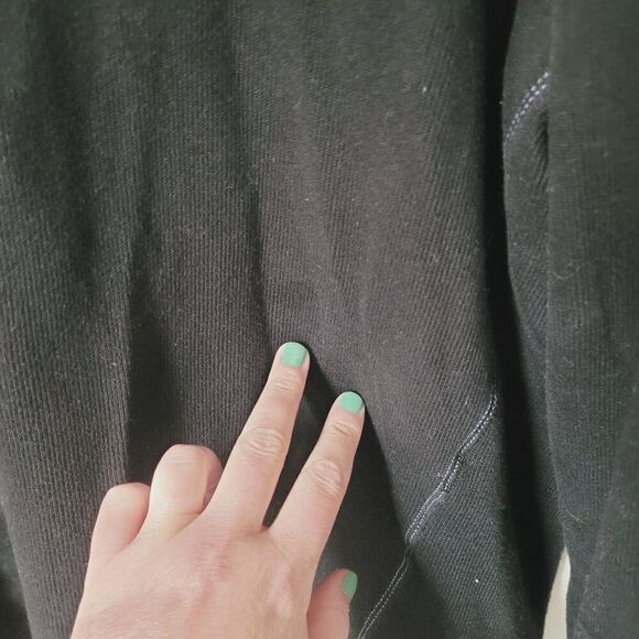 Tommy Bahama Reversible Quarter Zip Long Sleeve Sweater in Blue & Black - Picture 7 of 8